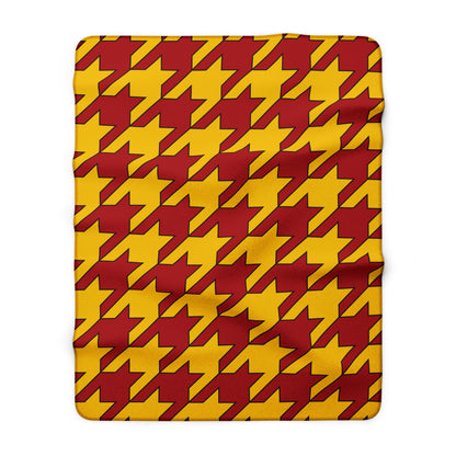 Spain Retro Houndstooth Blanket Throw