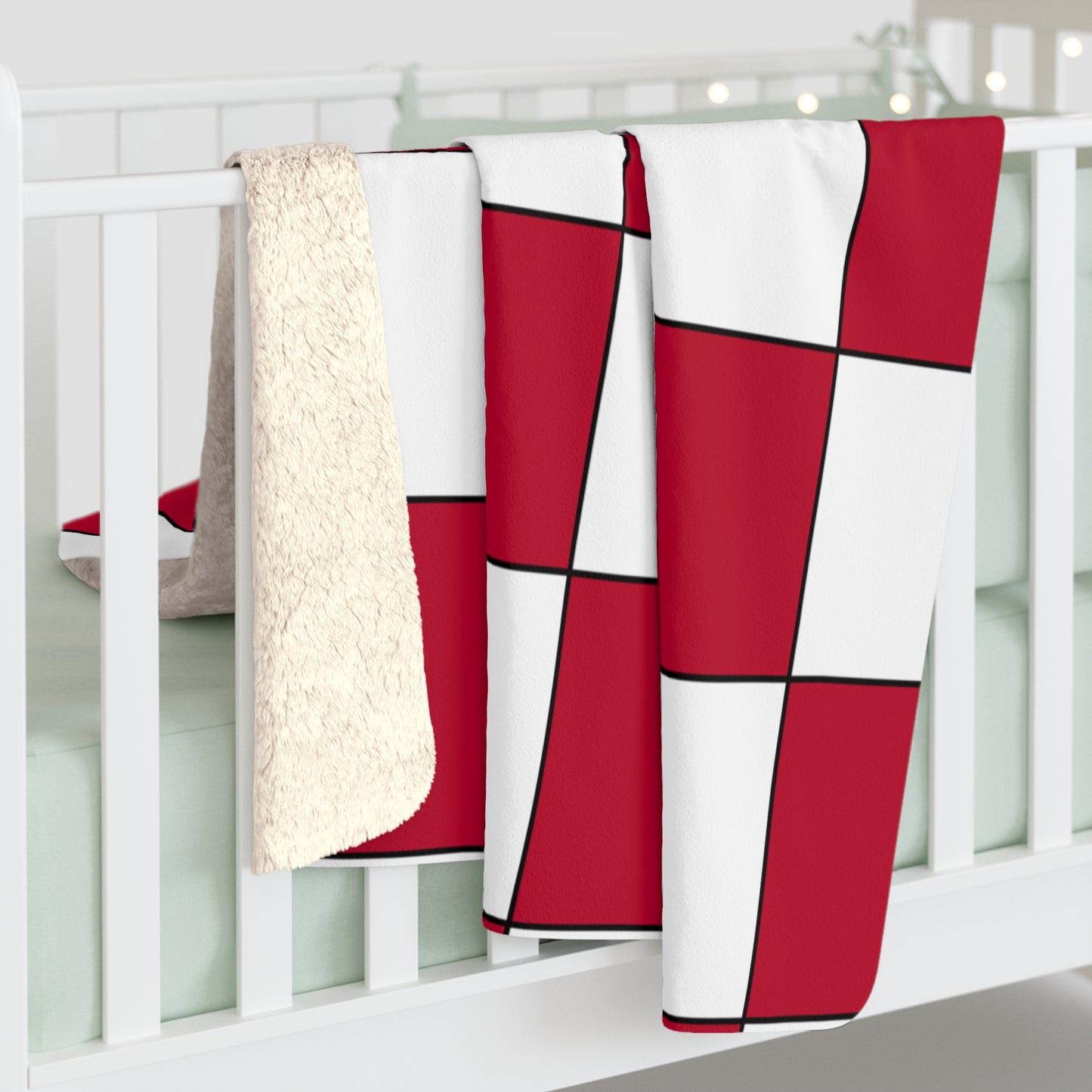 Japan Retro Check Blanket Throw