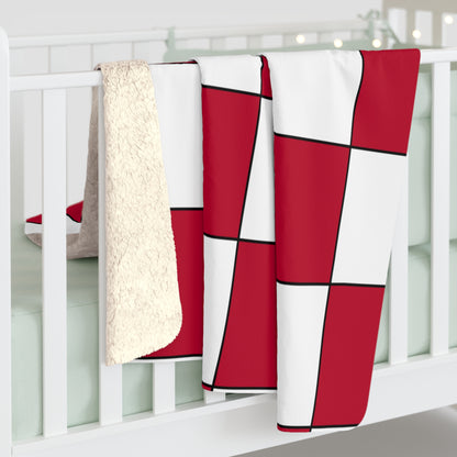 Japan Retro Check Blanket Throw