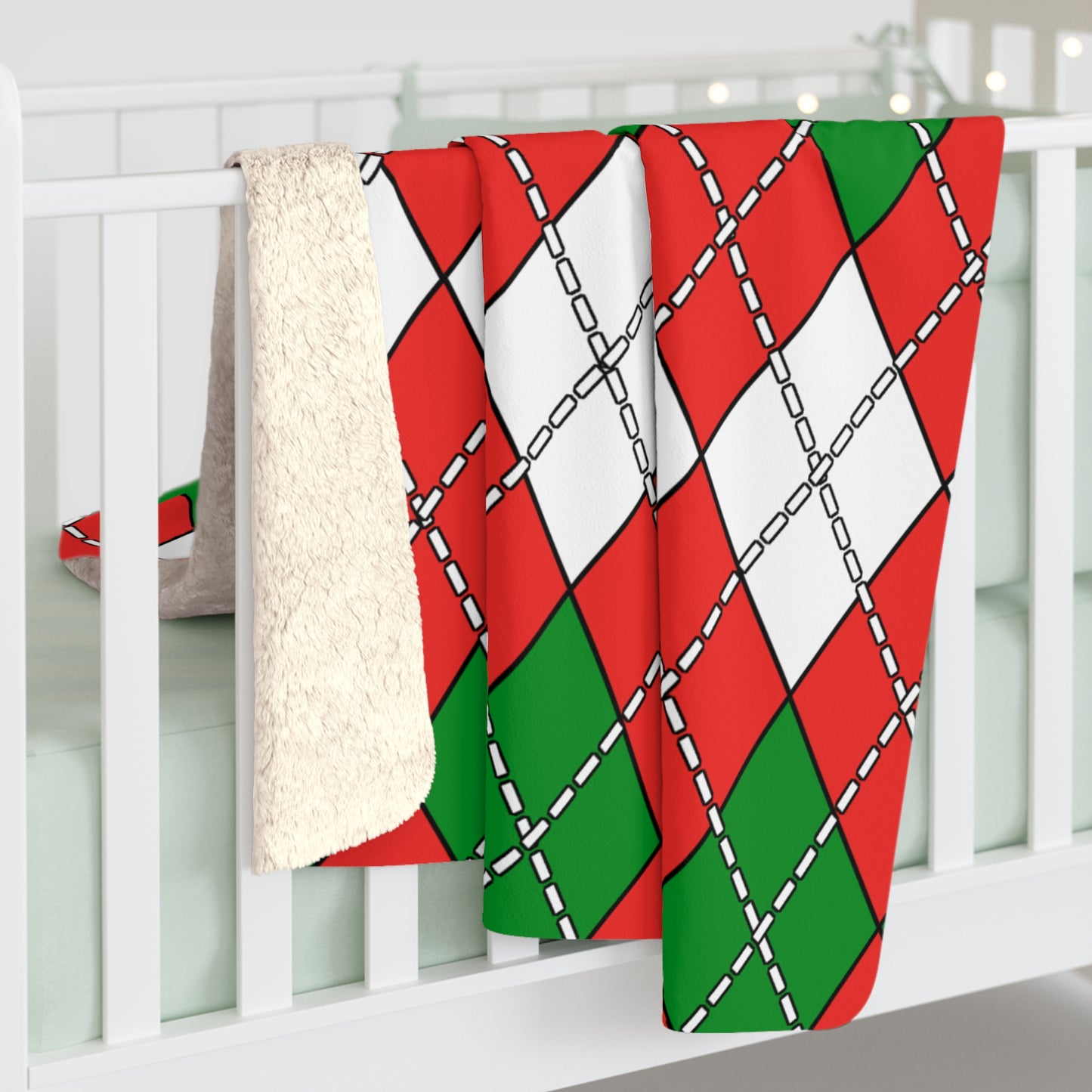 Oman Retro Argyle Blanket Throw
