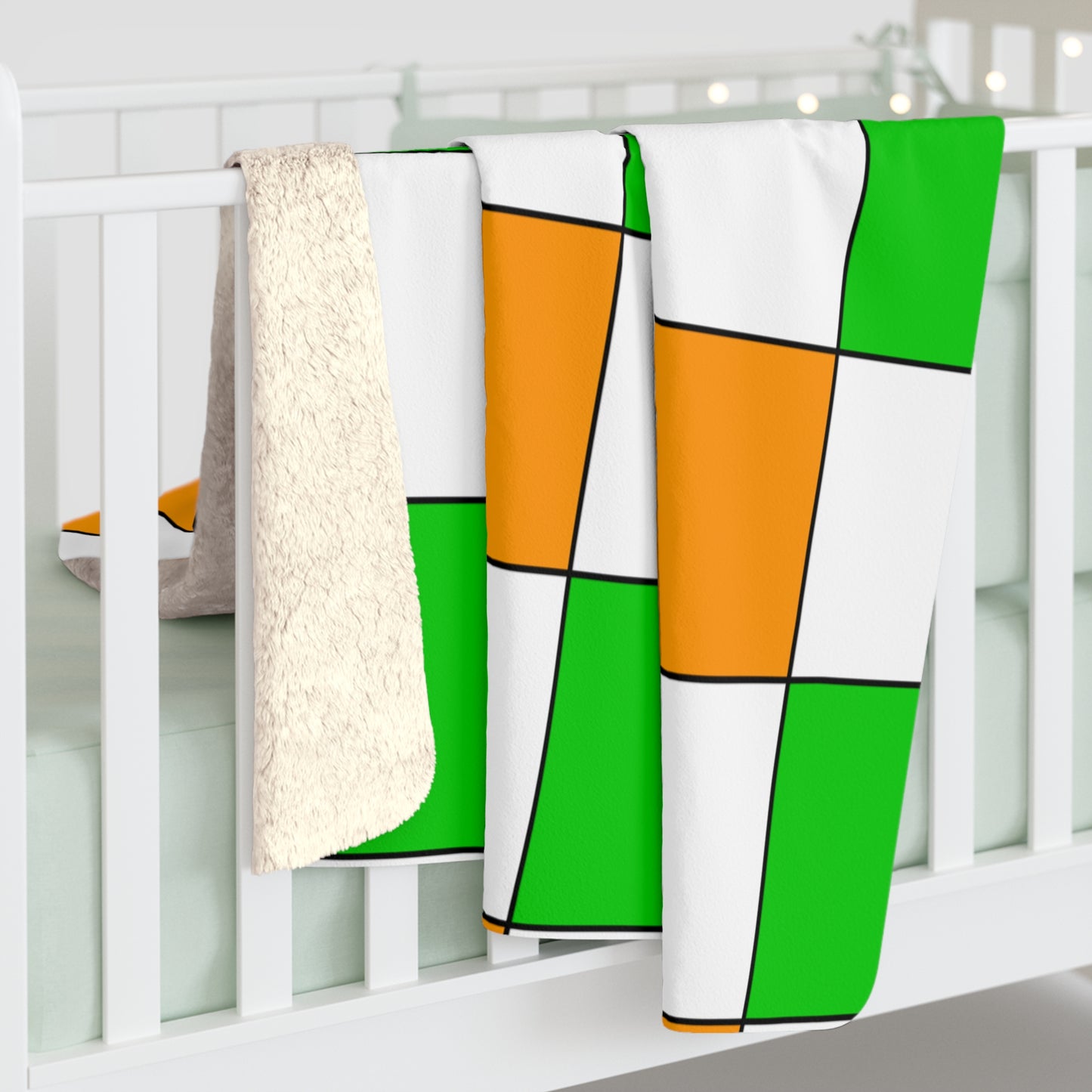 Cote Divoire Retro Check Blanket Throw