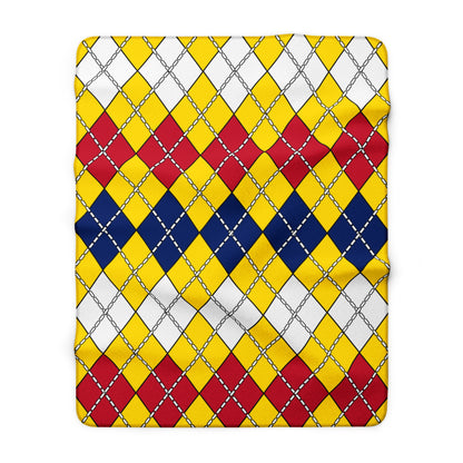 Niue Retro Argyle Blanket Throw