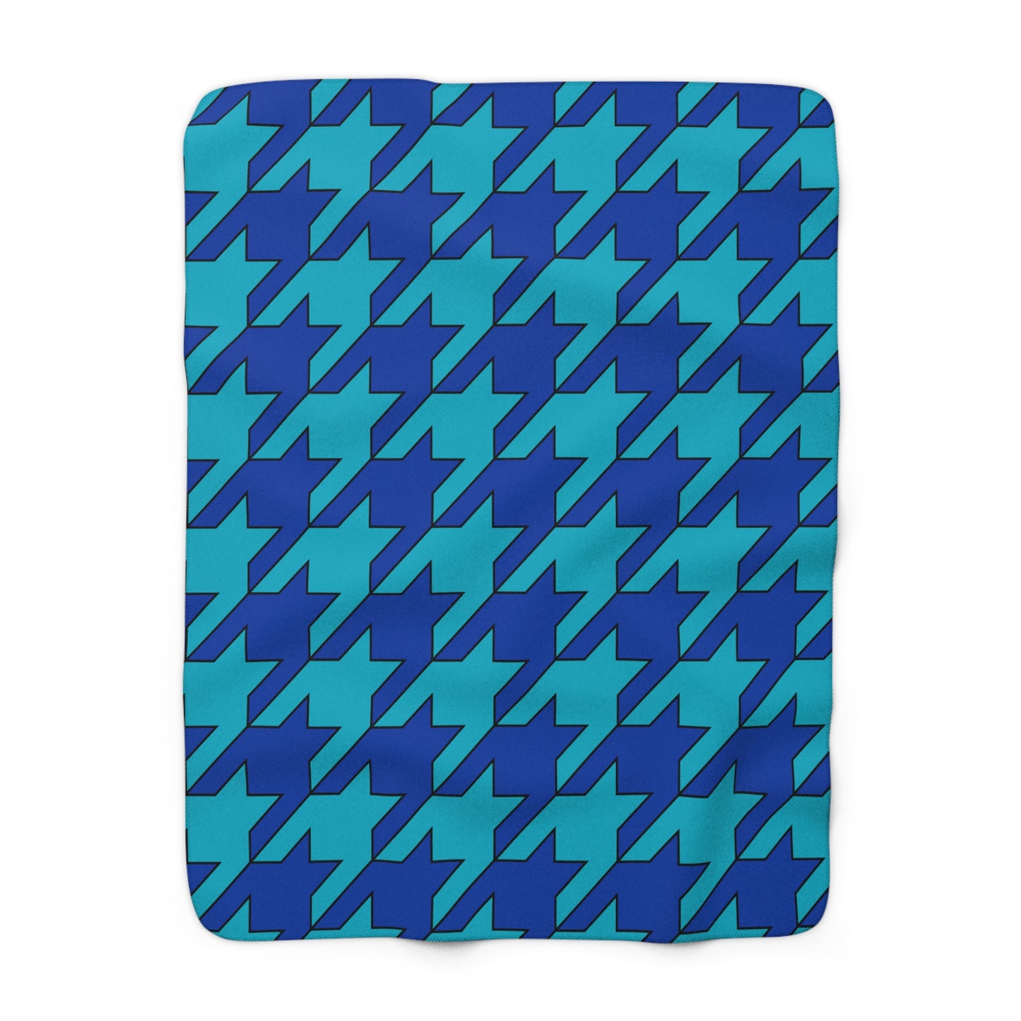 Pacific Islands Retro Houndstooth Blanket Throw