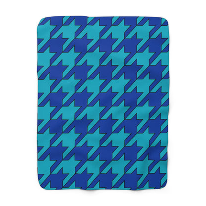 Pacific Islands Retro Houndstooth Blanket Throw
