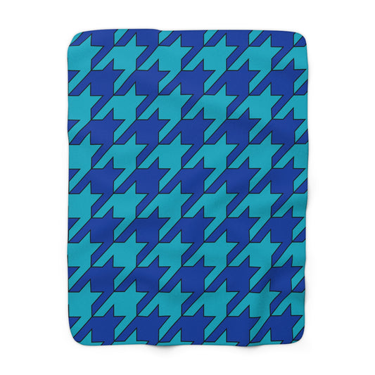 Pacific Islands Retro Houndstooth Blanket Throw