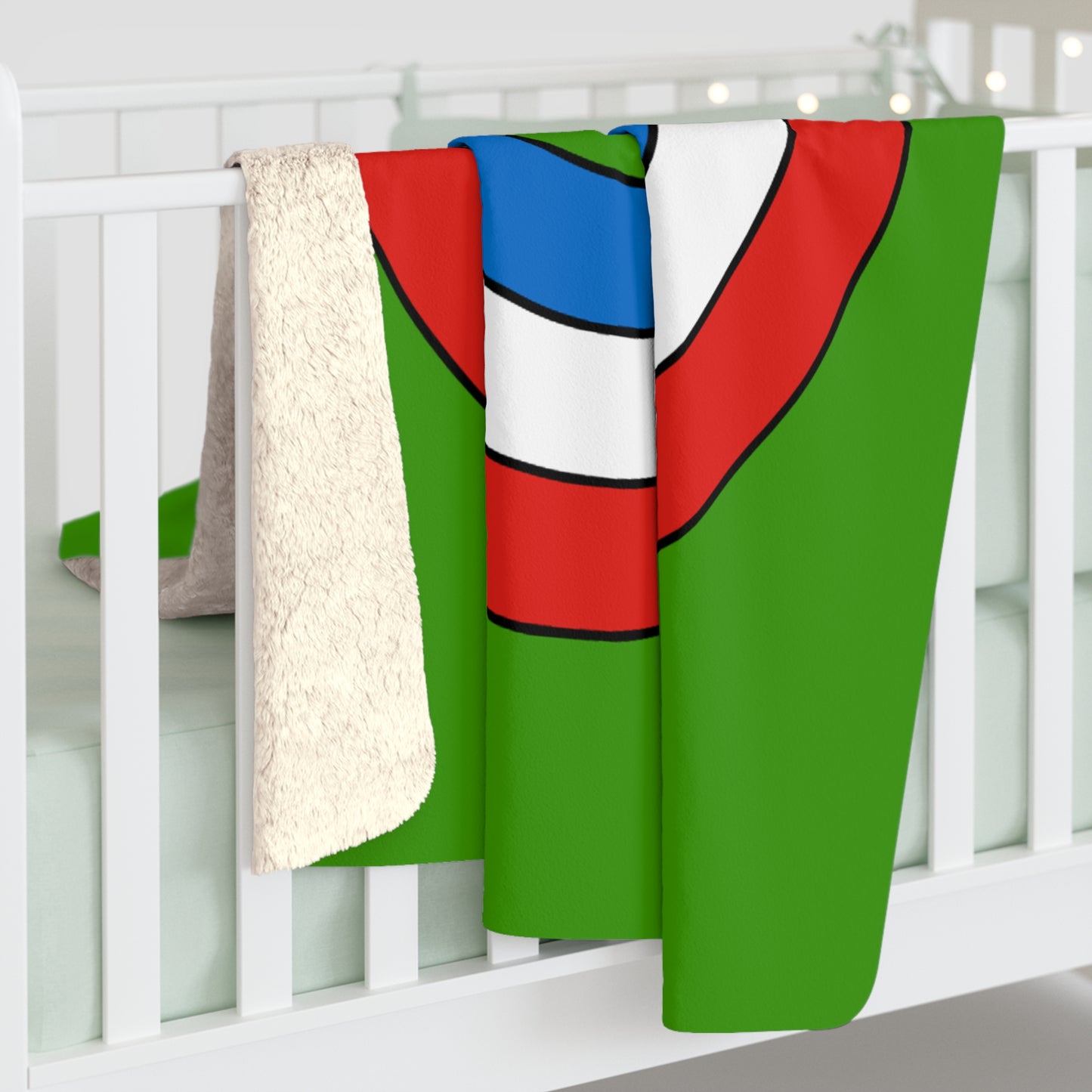 Equatorial Guinea Retro Target Blanket Throw