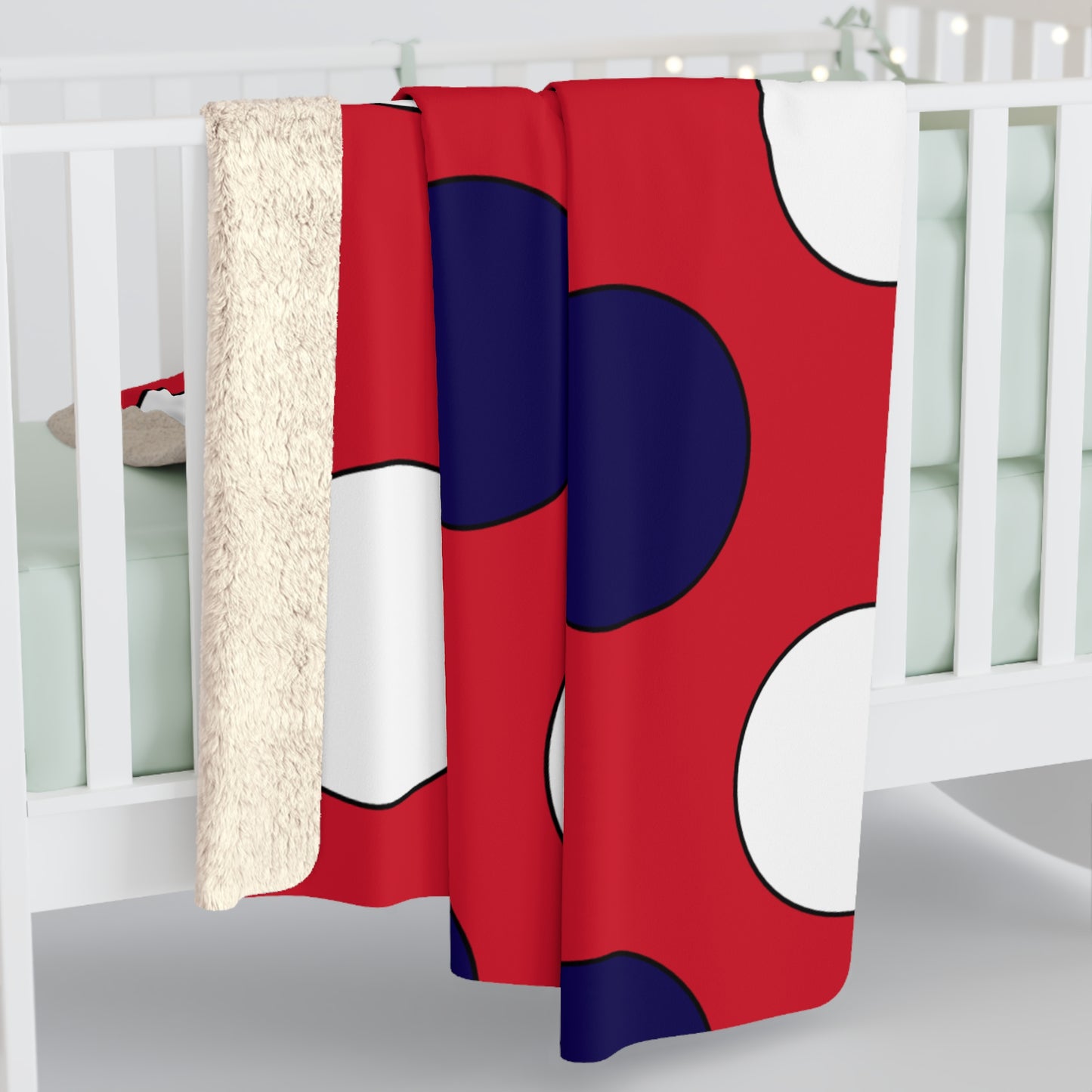 Bermuda Retro Polka Dots Blanket Throw