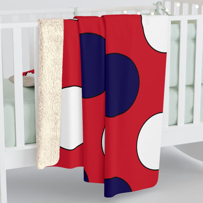 Bermuda Retro Polka Dots Blanket Throw