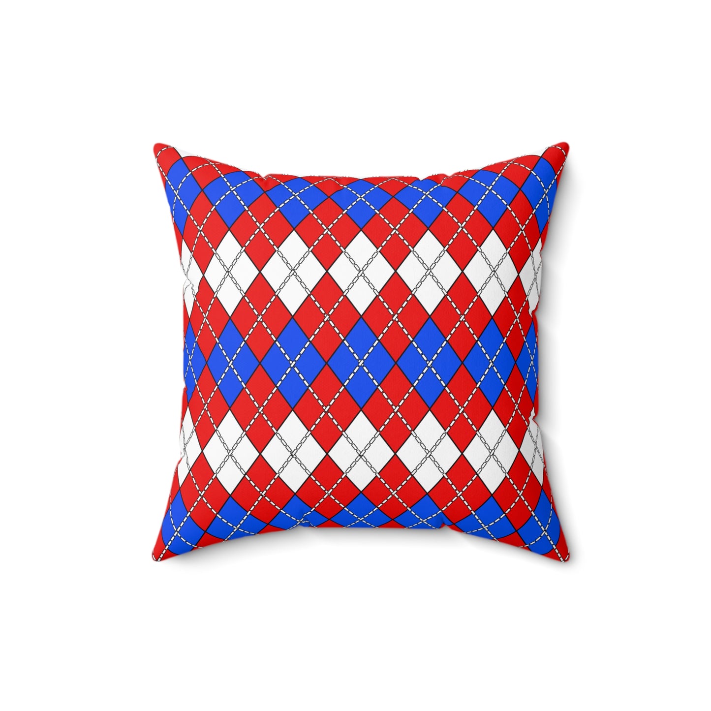 Puerto Rico Retro Argyle Cushion Pillow