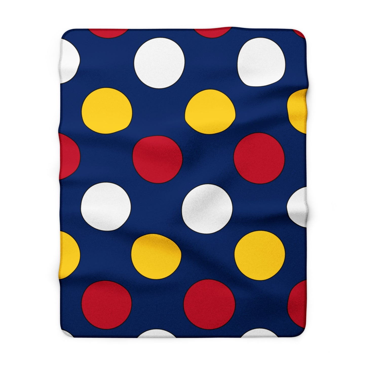 Turks And Caicos Islands Retro Polka Dots Blanket Throw