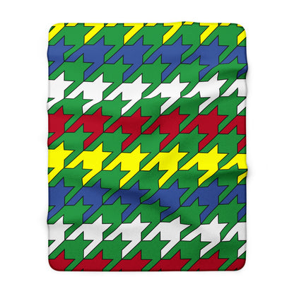 Comoros Retro Houndstooth Blanket Throw