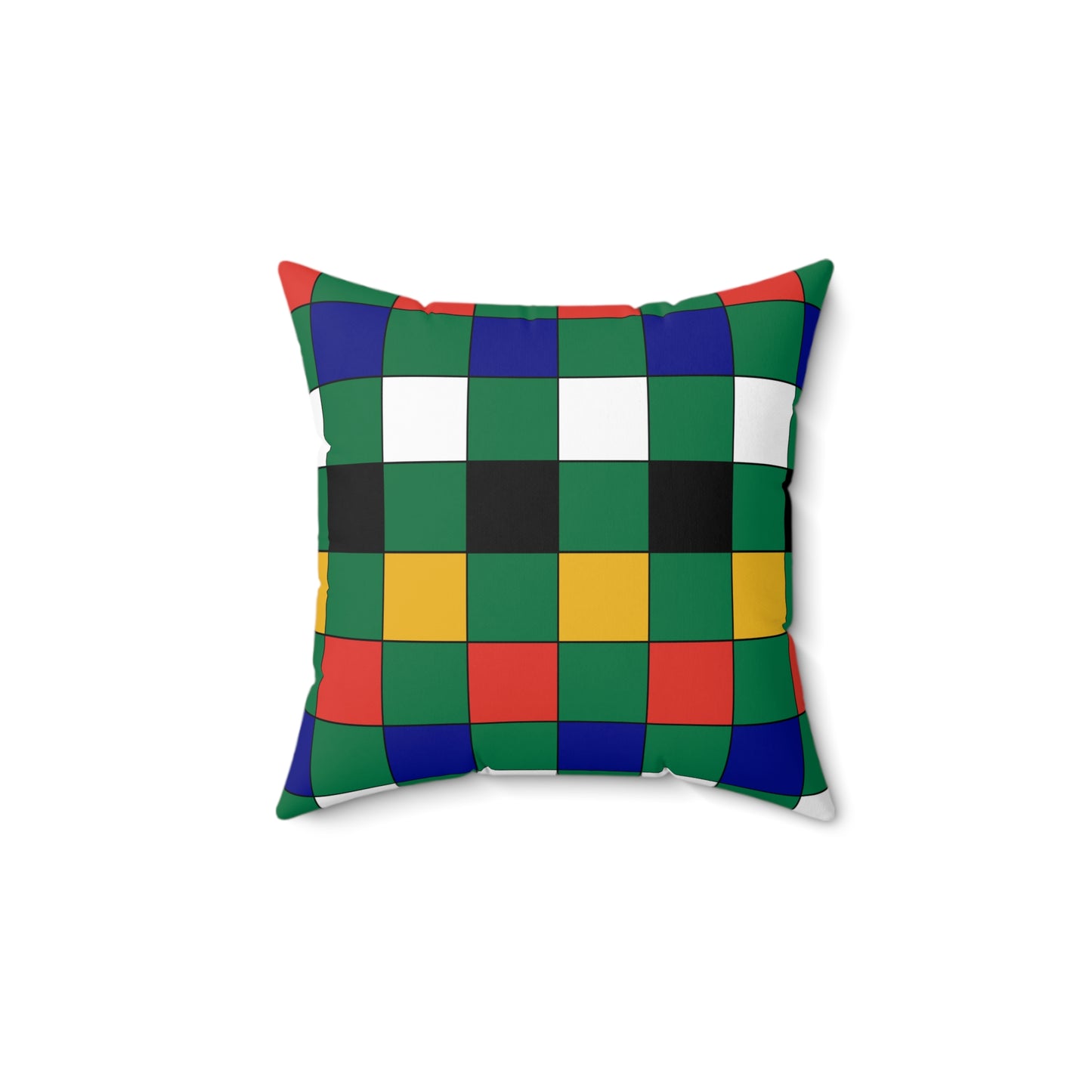 South Africa Retro Check Cushion Pillow
