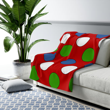 Namibia Retro Polka Dots Blanket Throw