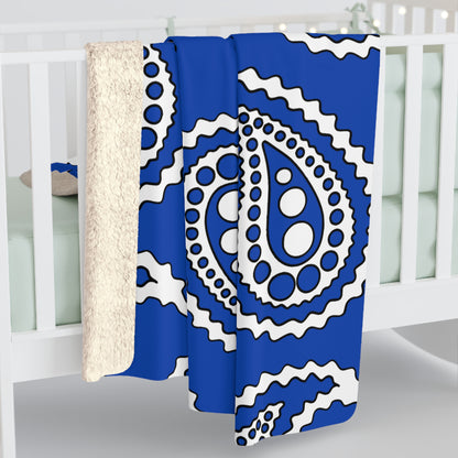 El Salvador Retro Paisley Blanket Throw