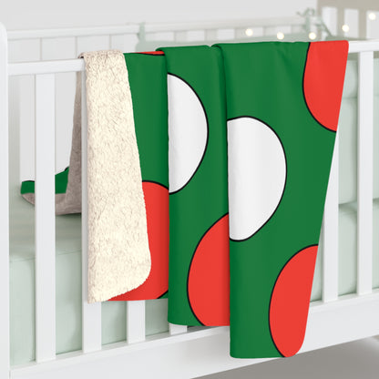 Madagascar Retro Polka Dots Blanket Throw
