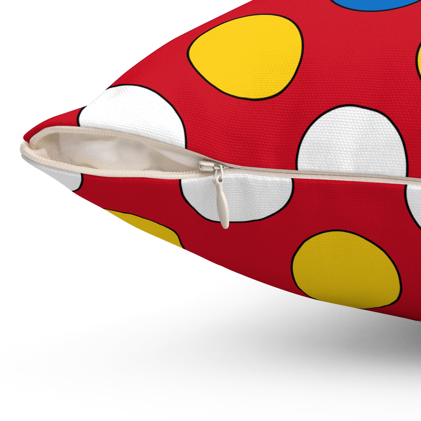Antigua And Barbuda Retro Polka Dots Cushion Pillow