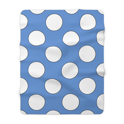 Micronesia Retro Polka Dots Blanket Throw
