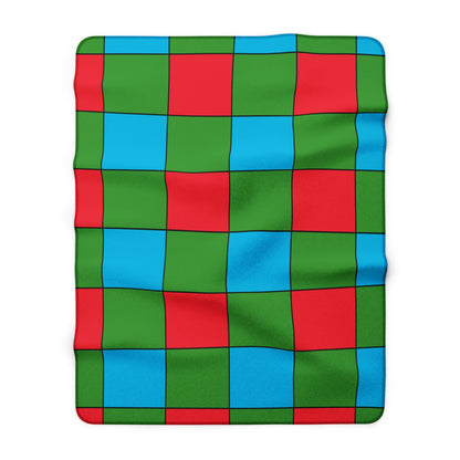 Azerbaijan Retro Check Blanket Throw