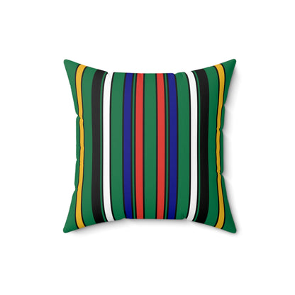 South Africa Retro Stripes Cushion Pillow