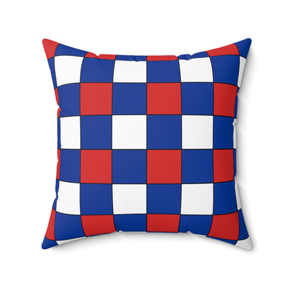 Iceland Retro Check Cushion Pillow