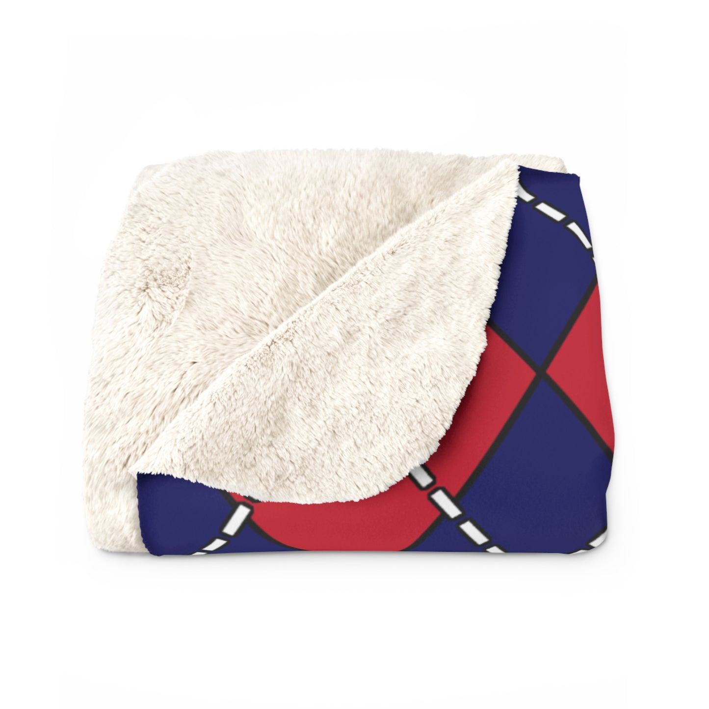 South Georgia And The South Sandwich Islands Retro Argyle Blanket Throw