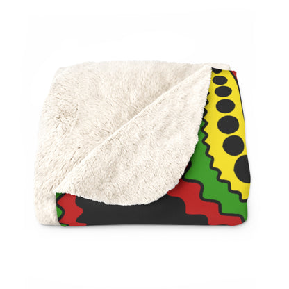 Saint Kitts And Nevis Retro Paisley Blanket Throw