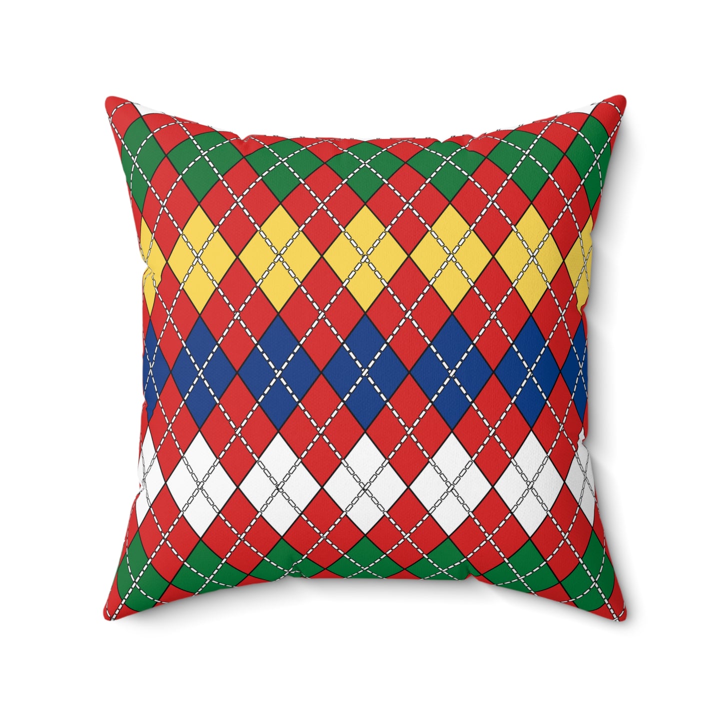Seychelles Retro Argyle Cushion Pillow