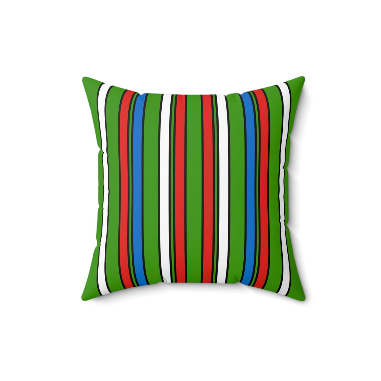 Equatorial Guinea Retro Stripes Cushion Pillow