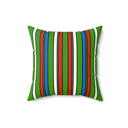 Equatorial Guinea Retro Stripes Cushion Pillow