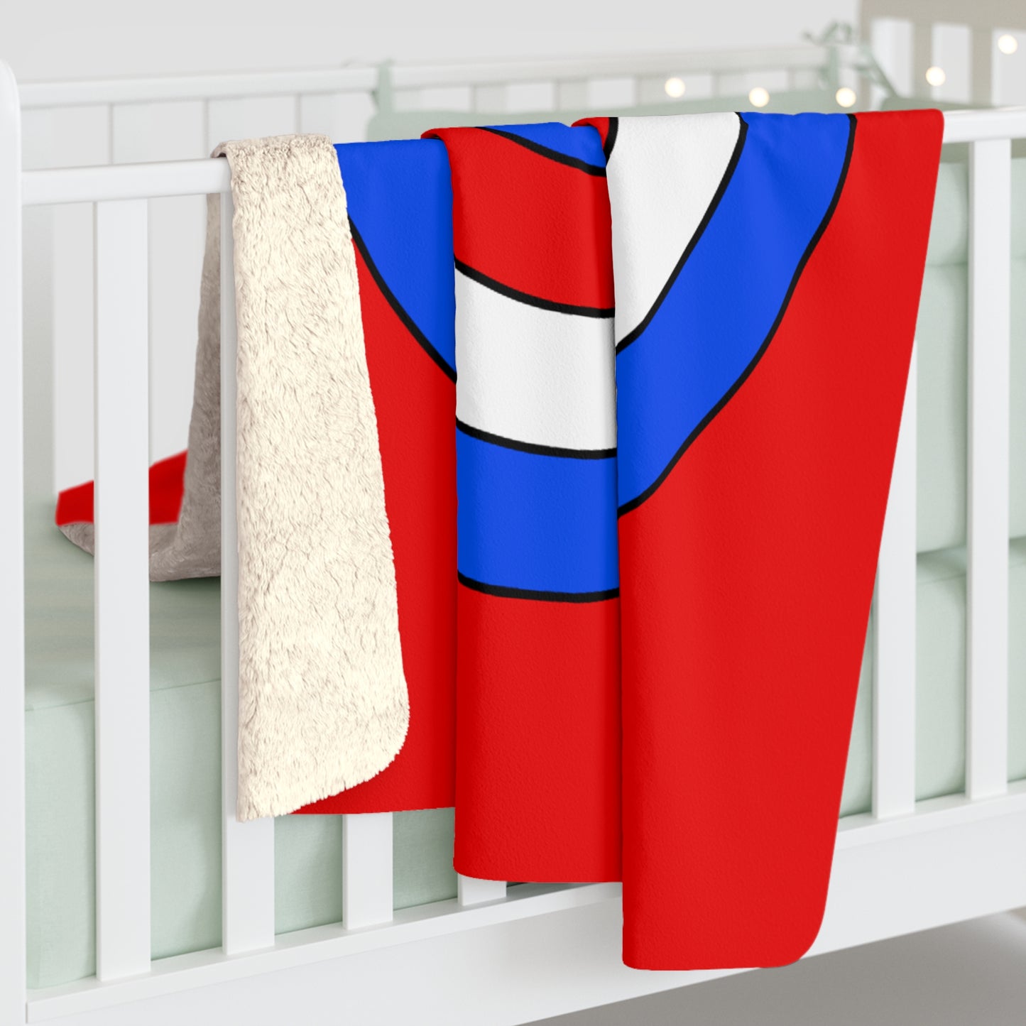 Puerto Rico Retro Target Blanket Throw