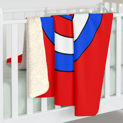 Puerto Rico Retro Target Blanket Throw