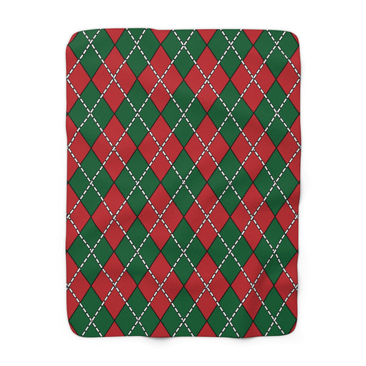 Morocco Retro Argyle Blanket Throw