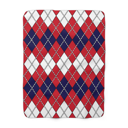 Bermuda Retro Argyle Blanket Throw