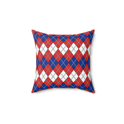 Bouvet Island Retro Argyle Cushion Pillow