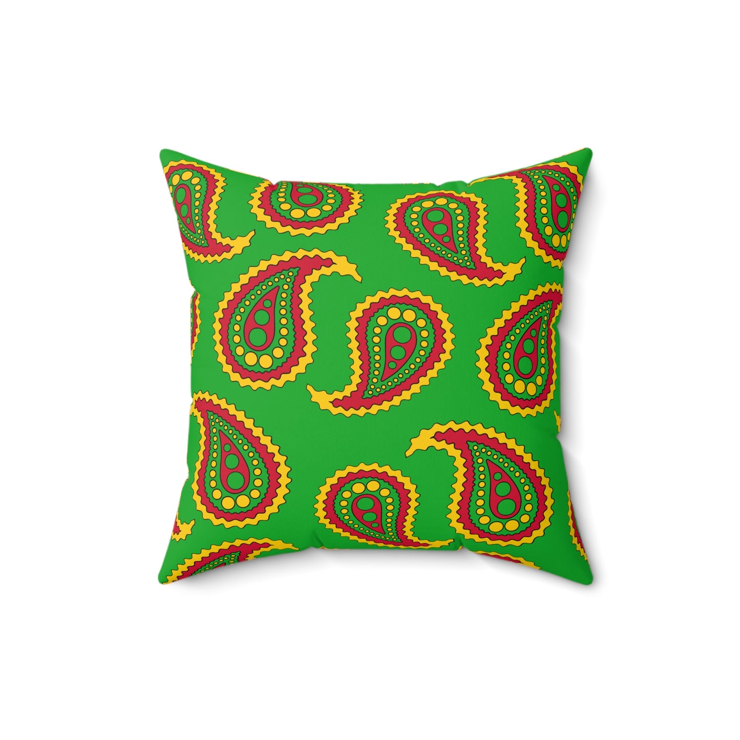 Sao Tome And Principe Retro Paisley Cushion Pillow