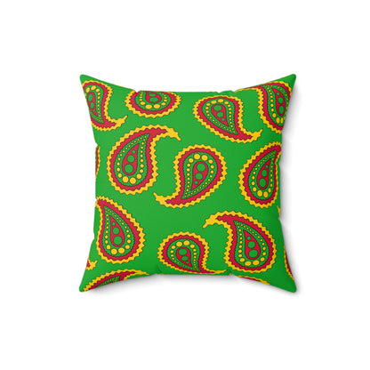 Sao Tome And Principe Retro Paisley Cushion Pillow