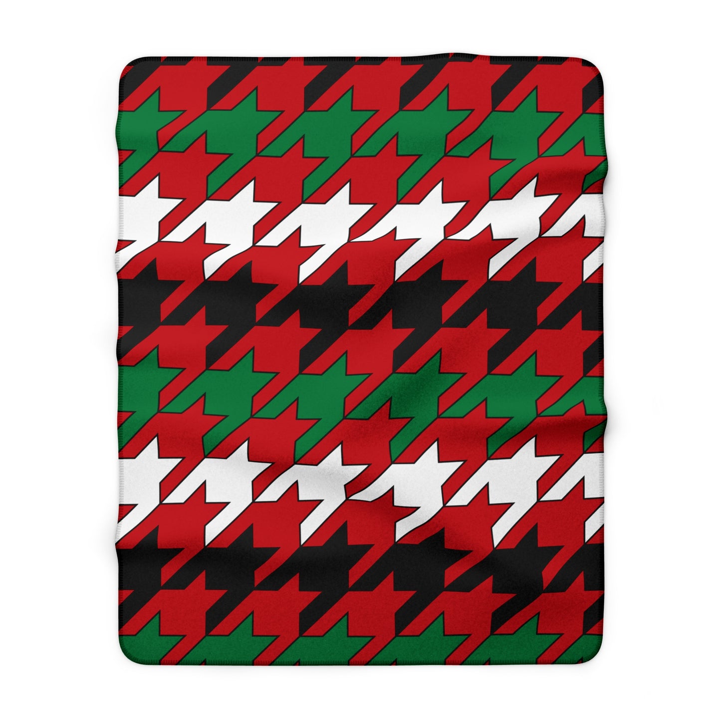 Western Sahara Retro Houndstooth Blanket Throw