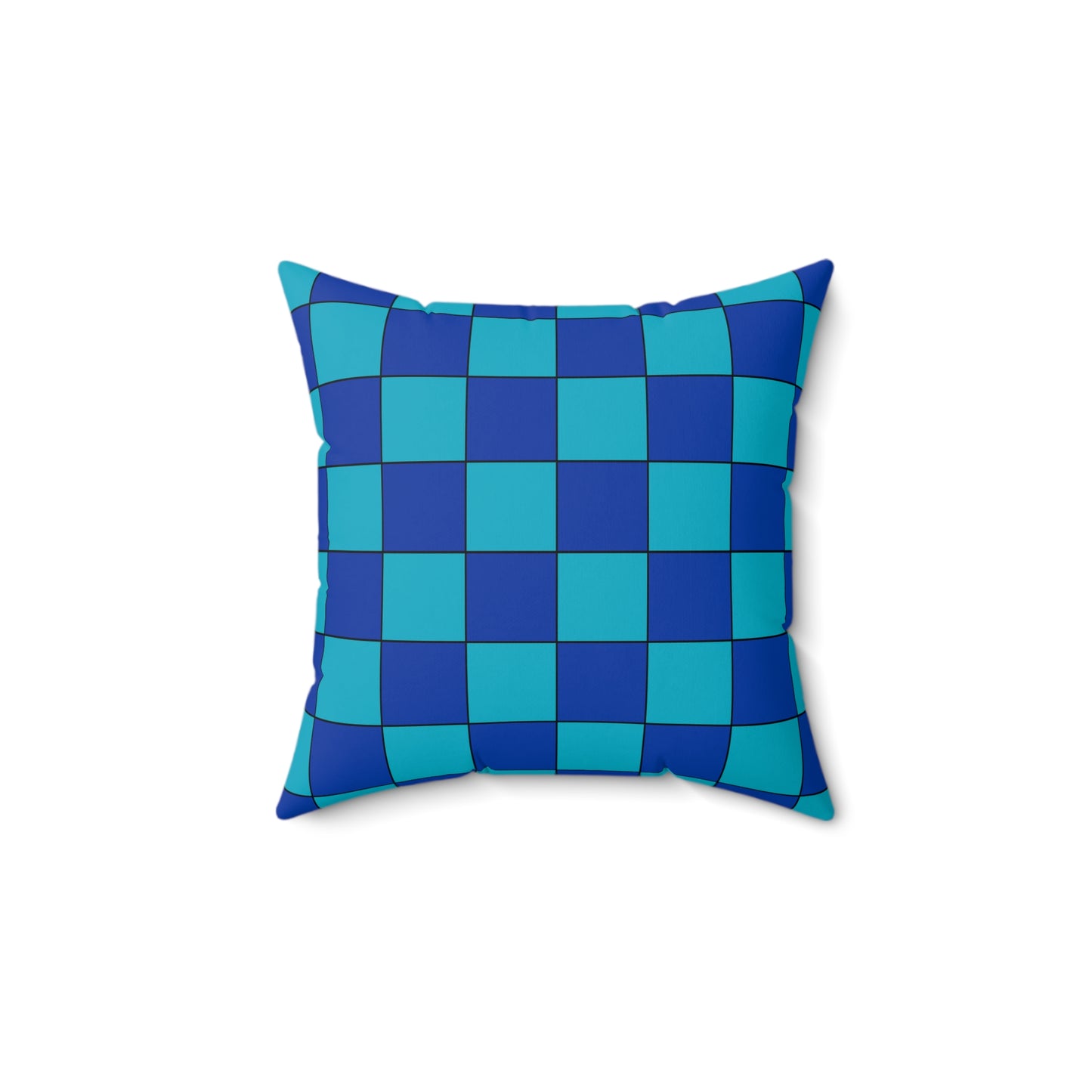 Pacific Islands Retro Check Cushion Pillow