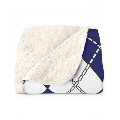 Cayman Islands Retro Argyle Blanket Throw