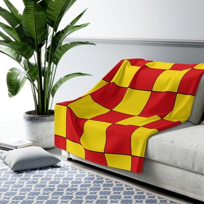Catalonia Retro Check Blanket Throw