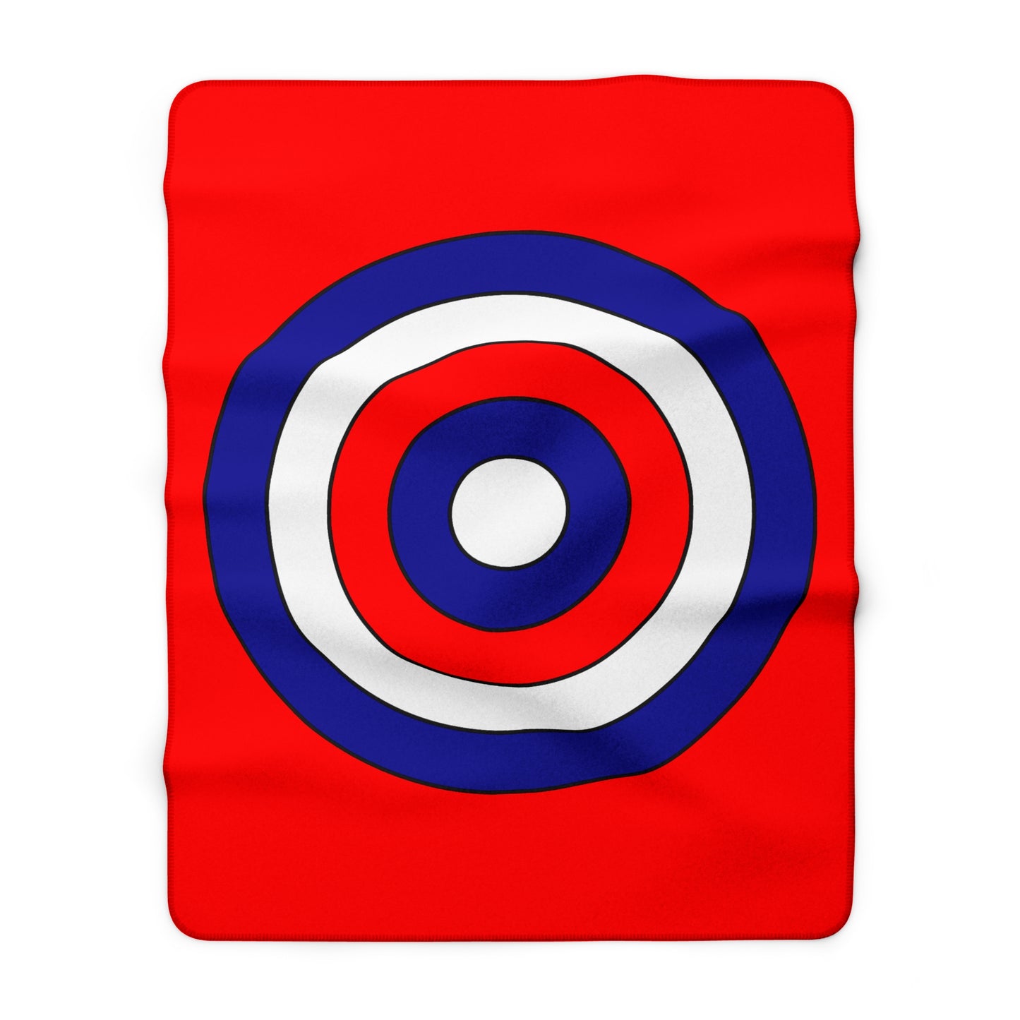 Croatia Retro Target Blanket Throw