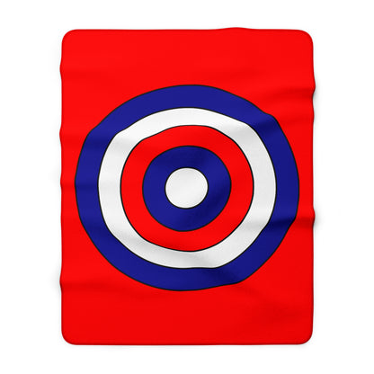 Croatia Retro Target Blanket Throw
