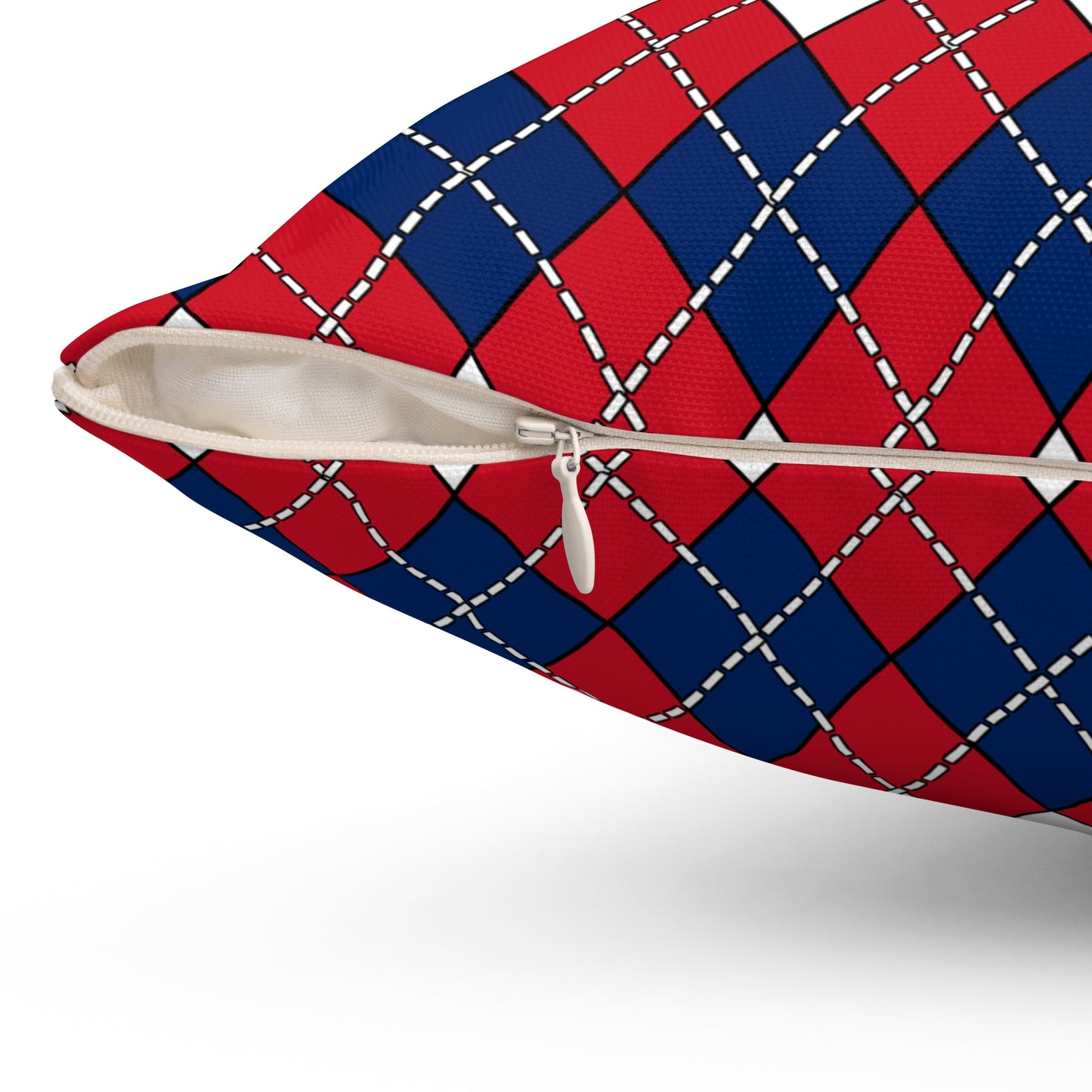 Lao Peoples Democratic Republic Retro Argyle Cushion Pillow