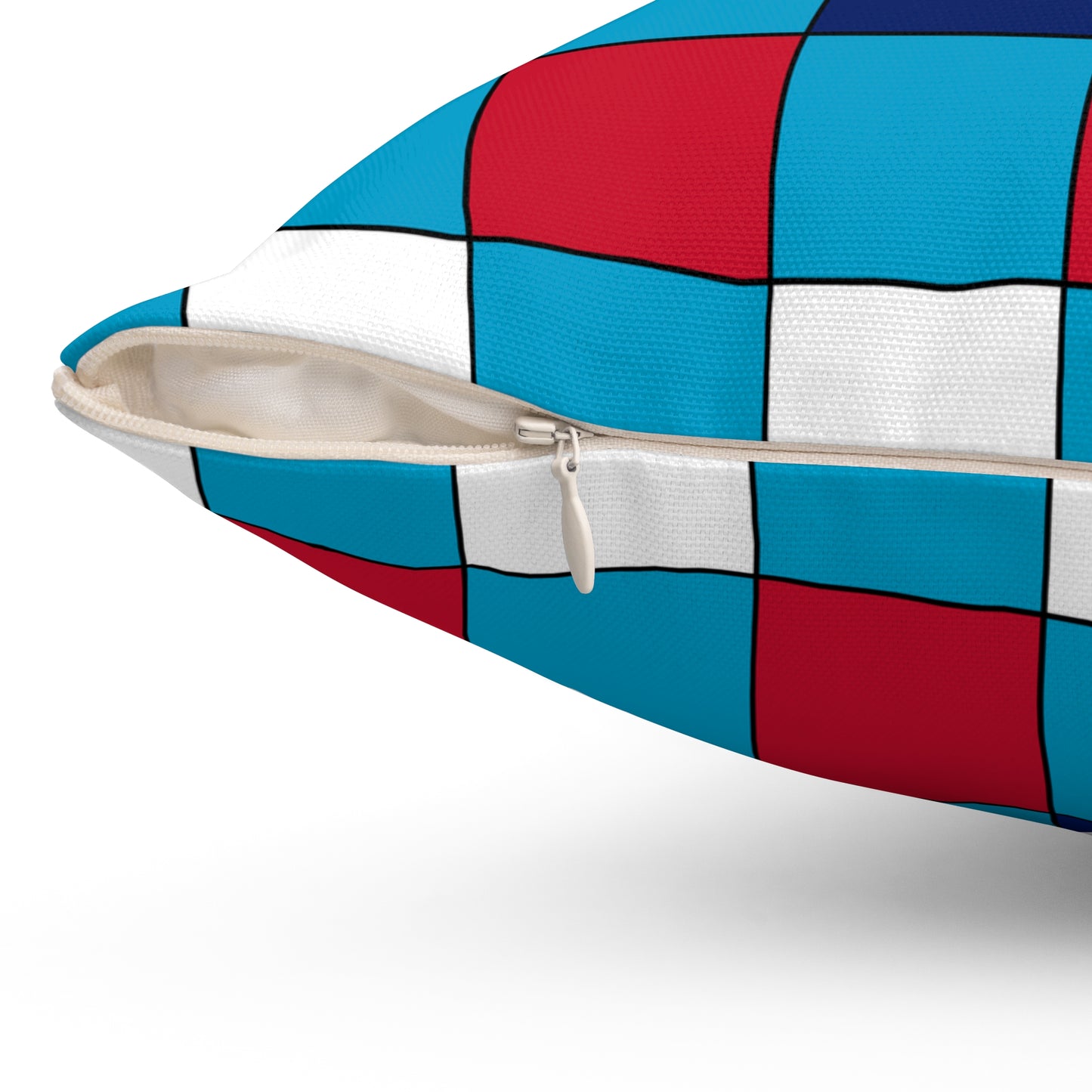 Tuvalu Retro Check Cushion Pillow
