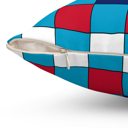 Tuvalu Retro Check Cushion Pillow
