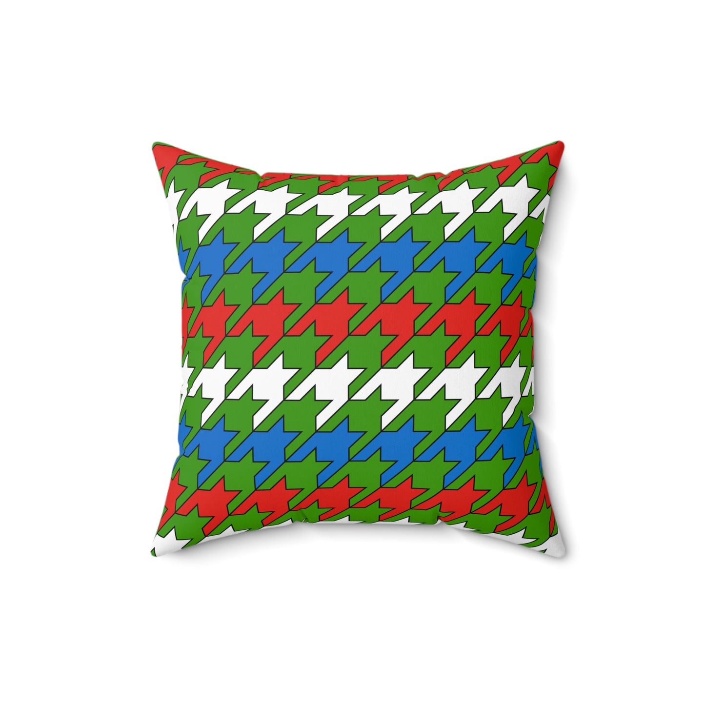 Equatorial Guinea Retro Houndstooth Cushion Pillow