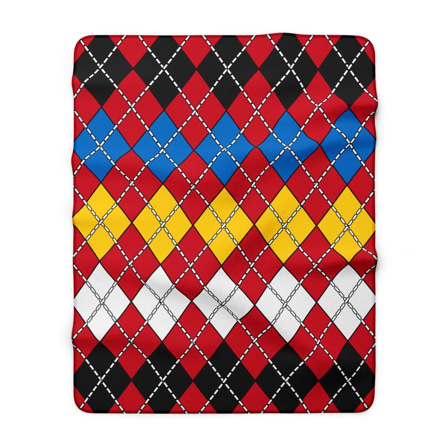 Antigua And Barbuda Retro Argyle Blanket Throw