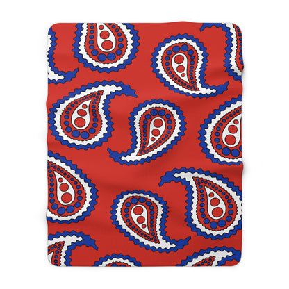Paraguay Retro Paisley Blanket Throw
