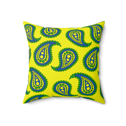 Saint Vincent And The Grenadines Retro Paisley Cushion Pillow