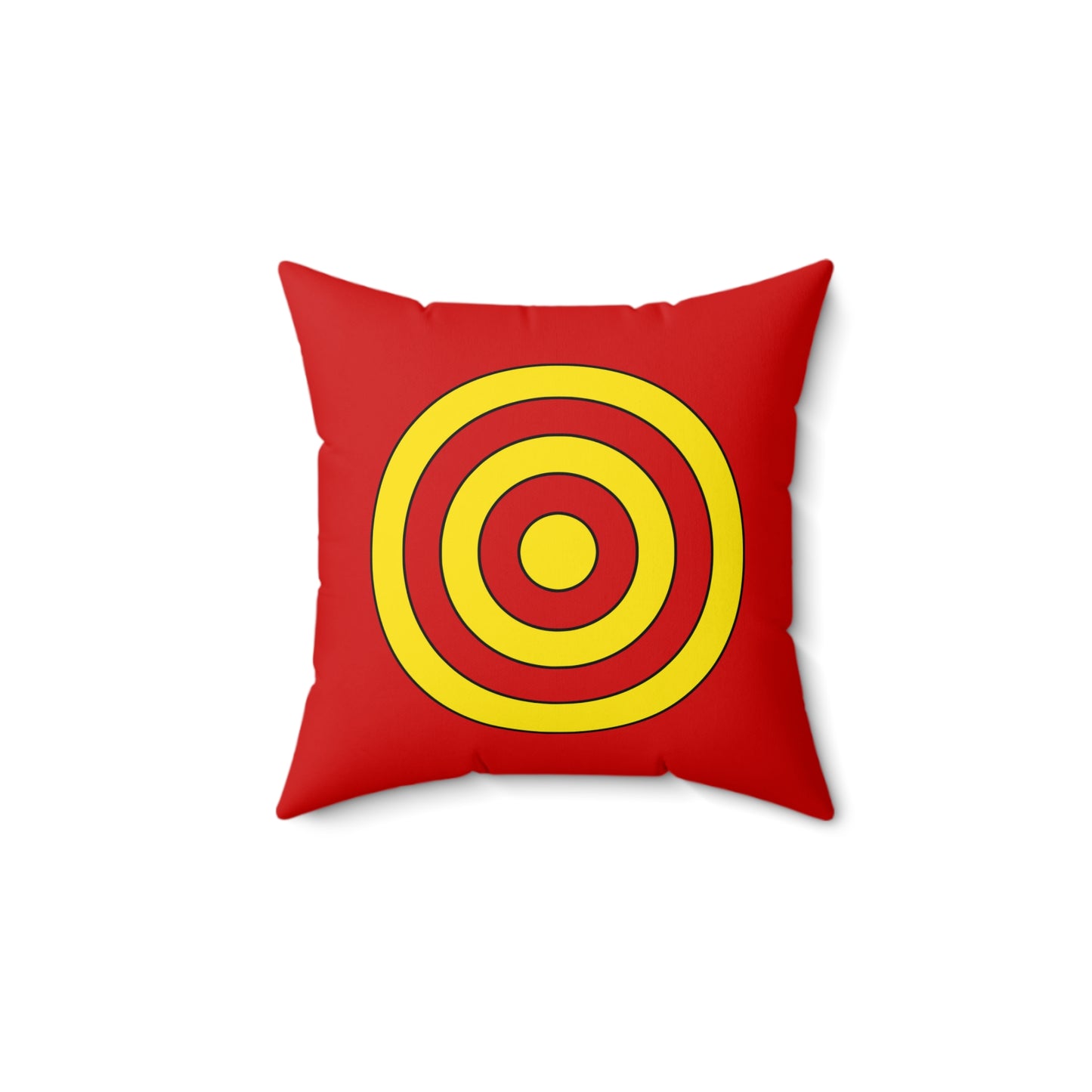 North Macedonia Retro Target Cushion Pillow